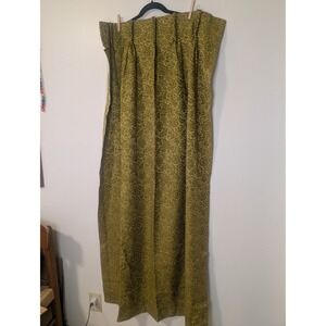 JCPenney‎ Fashion Penn Prest Vintage Floral Curtain Panel Olive Green